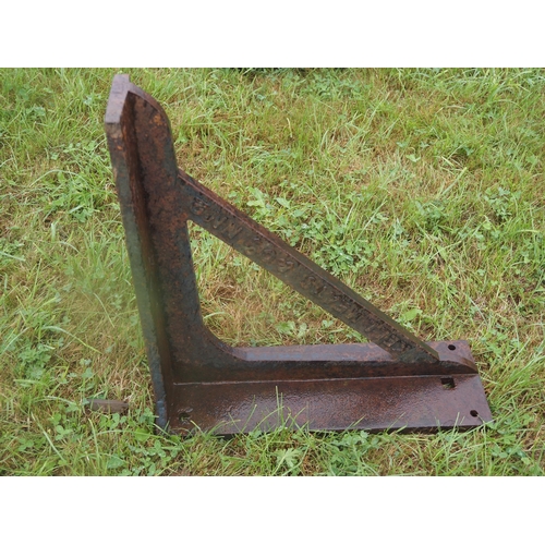 112 - Cast iron bracket, stamped 