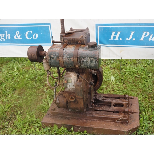 114 - Lister D stationary engine. Early petrol TVO. No- 86610