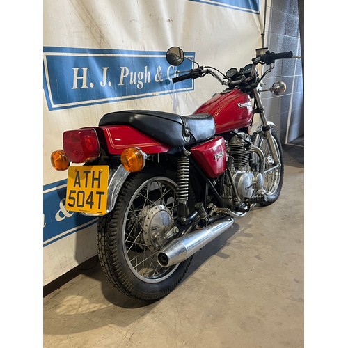 874 - Kawasaki KZ400A motorcycle. 1979. 398cc
Engine turns over with compression.
Reg. ATH 504T. V5 and ke... 