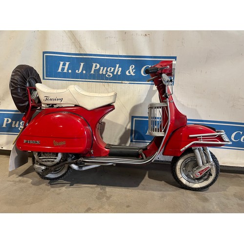 875A - Vespa P150S moped. 1979. 150cc
Frame no.VBX1T 21295
Engine no. VBX8632
Engine turns over with compre... 