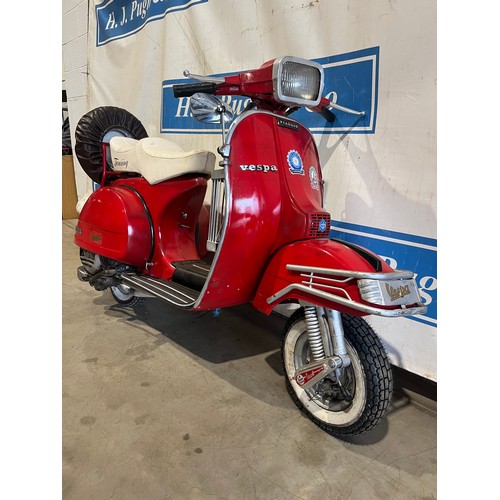 875A - Vespa P150S moped. 1979. 150cc
Frame no.VBX1T 21295
Engine no. VBX8632
Engine turns over with compre... 