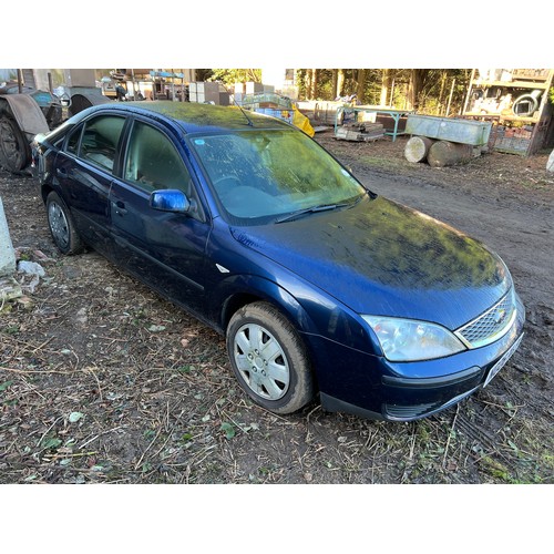 610 - Ford Mondeo 4 door car. Runs and drives. No MOT. Reg NG06 XLP. V5