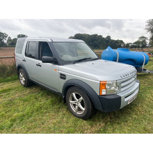 156 - Land Rover Discovery 3 Commercial, 2008. Runs and drives, for spares or repair. No MOT. Reg. VU08 RV... 