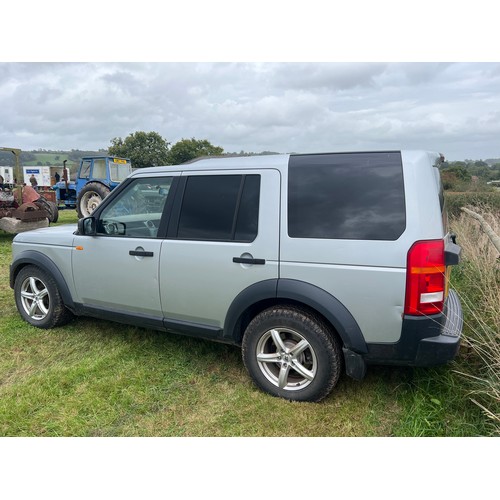 156 - Land Rover Discovery 3 Commercial, 2008. Runs and drives, for spares or repair. No MOT. Reg. VU08 RV... 