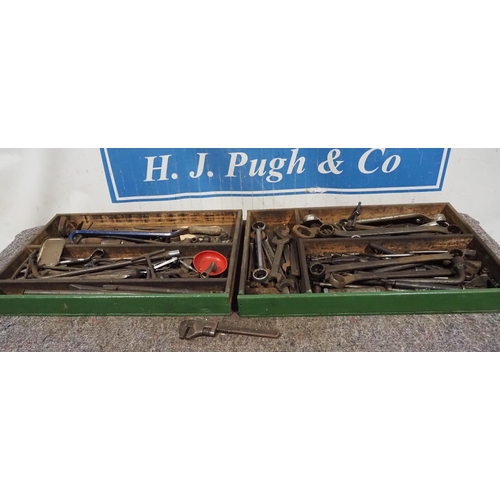 176 - Quantity of spanners and wrenches to include King Dick, Britool, Bedford etc.