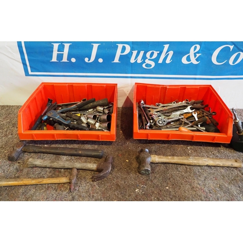 Assorted engineering hand tools