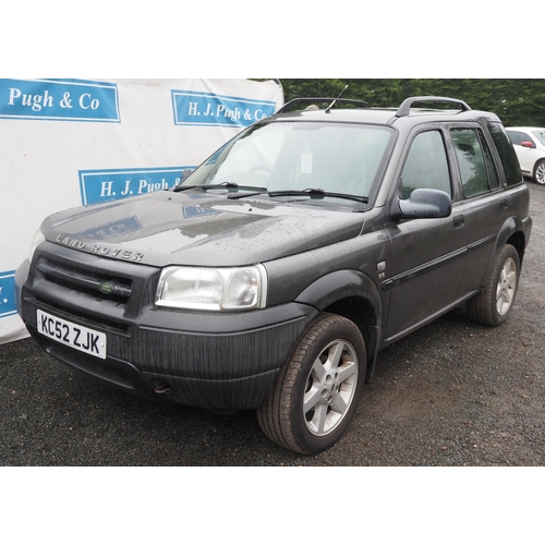 179 - WITHDRAWN
Land Rover Freelander. 2003. 1951cc. Diesel. M.O.T 21/03/2024. Reg. KC52 ZJK