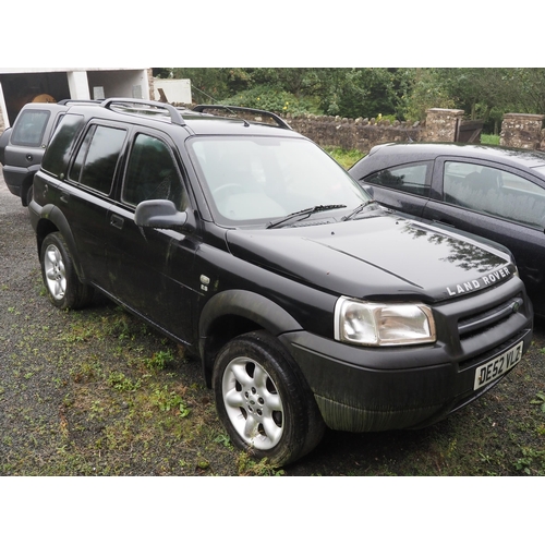 180 - Land Rover Freelander. 2002. 1951cc. Diesel. Reg. DE52 VLZ. Needs a battery. V5 in office.