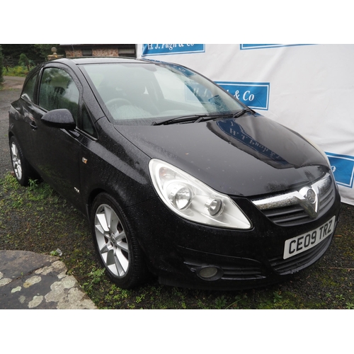 181 - Vauxhall Corsa 1.7CDTI car. 2009. 1686cc. Diesel. M.O.T 30/11/2023. Reg. CE09 TRZ. Runs and drives. ... 