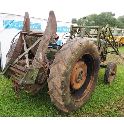 67 - WITHDRAWN
Fordson major tractor. With fore end loader and Boughton HDFN winch