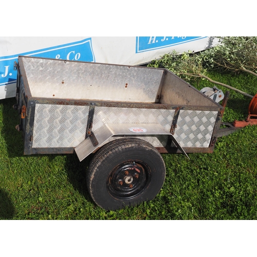 635 - Single axle trailer 4ft x 3ft