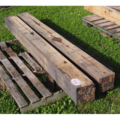 643 - Oak beams 2.1mx175x175 - 2