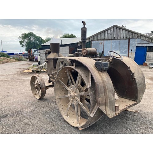 771 - Rumley oil pull model X tractor. 1925. Good original condition, full running order. Very rare tracto... 