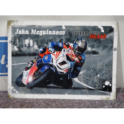 1870 - Tin sign - John McGuinness 19 x 27