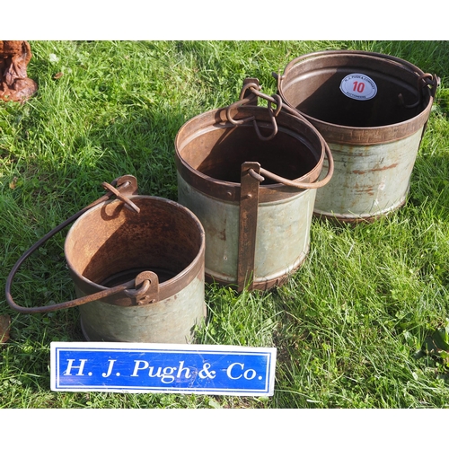 10 - Vintage milk buckets - 3