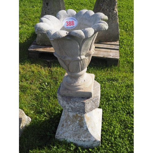 388 - Planter on plinth