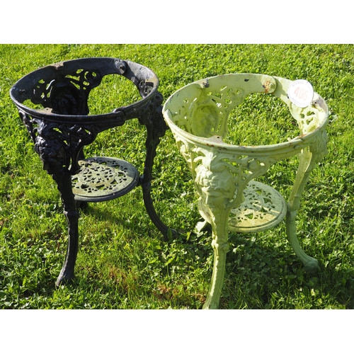406 - Cast iron round table bases - 2
