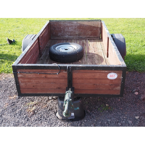 407 - Single axle car trailer