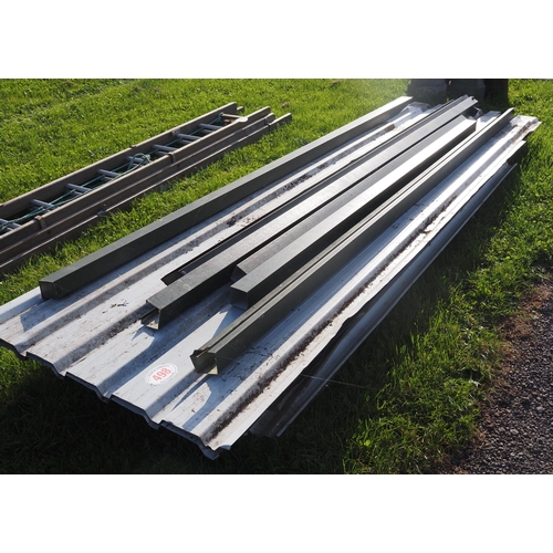 498 - Roofing sheets and guttering