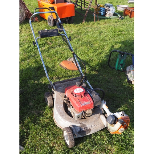 598 - Honda mower and Stihl strimmer