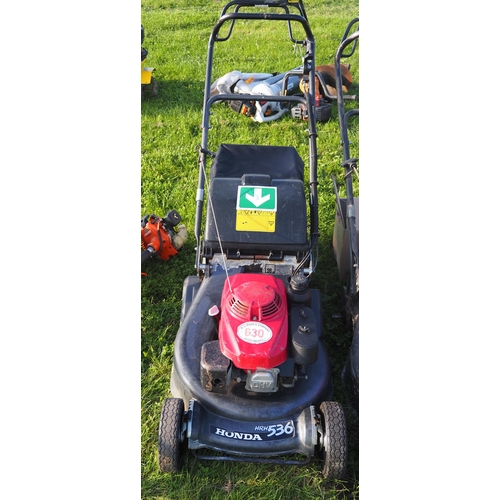 630 - Honda HRH536 mower