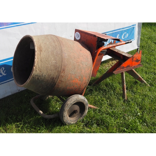 73A - Belle petrol cement mixer and stand