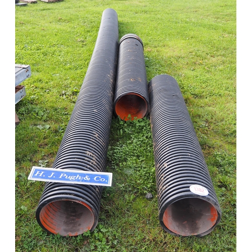 1382 - Twin wall water pipe 19ft + 2 short ones