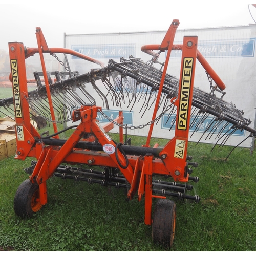 1590 - Parmiter 5m mounted grass harrow