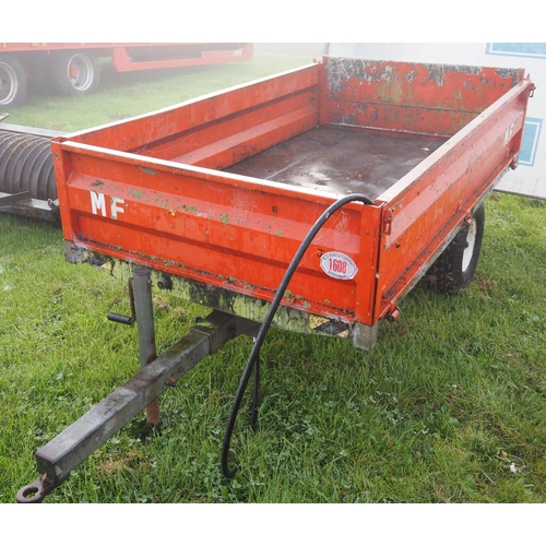 1608 - Massey Ferguson compact hydraulic tipping trailer