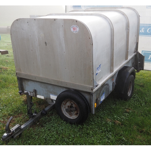 1611 - Ifor Williams PC trailer with stock canopy