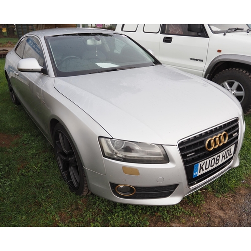 1731 - Audi A5 3.0TDI manual. 2008. MOT until 19/03/24, used daily. Reg. KU08 HDL. V5 and key in office