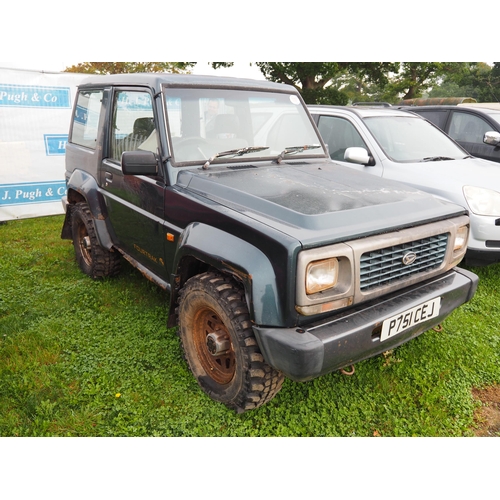 1737 - Daihatsu Fourtrak TD5 2.8l diesel. Runs and drives, limited use class, MOT and tax exempt, 128,790 m... 