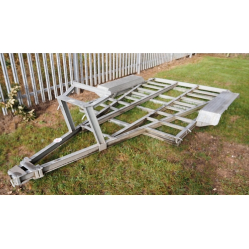 1841 - Heavy duty galvanised plant trailer chassis