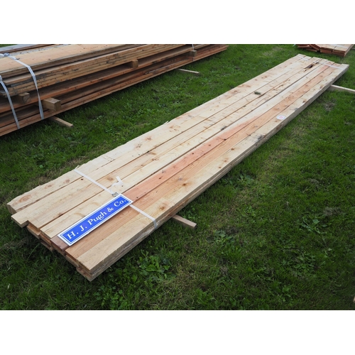 939 - Softwood timbers 4.8m x 100x20 - 18