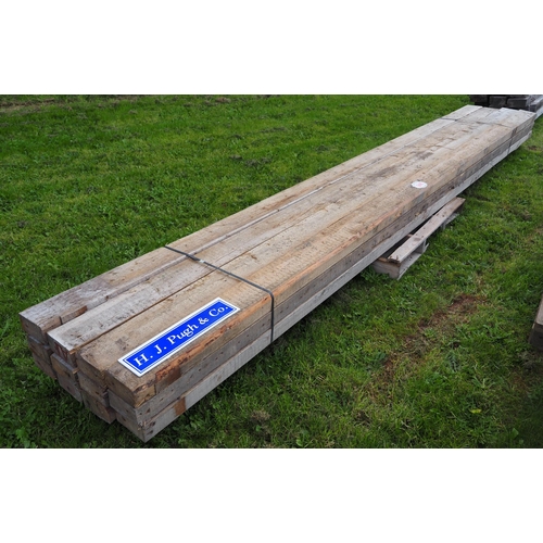 949 - Reclaimed timbers 4.5m x150x75 - 12