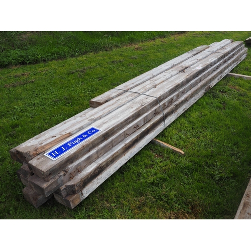 954 - Reclaimed timbers 49m x175x70 - 11 + 1 other