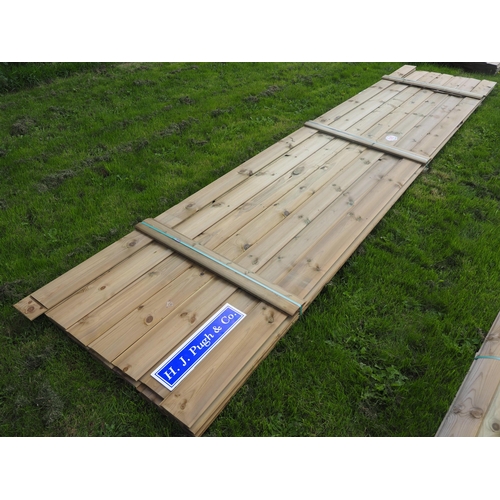 970 - Shiplap boards 4.8m x150x19 - 23