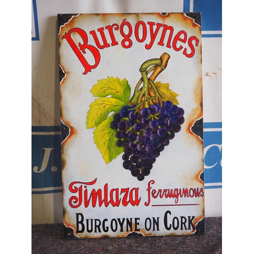 789 - Reproduction of an original enamel sign, hand painted onto board - Burgoynes 31