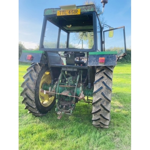 1531 - John Deere 2130 tractor. Good condition, runs well, engine size 75hp. No docs