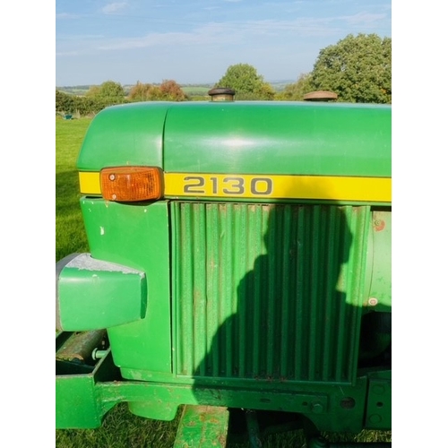 1531 - John Deere 2130 tractor. Good condition, runs well, engine size 75hp. No docs