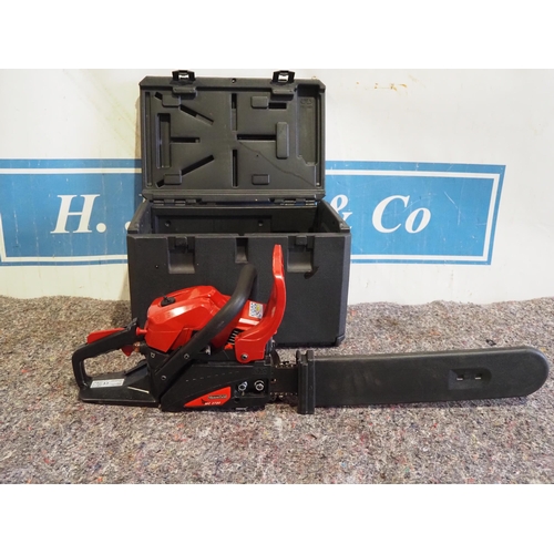 895 - Mountfield MC3720 petrol chainsaw in case, mail order return