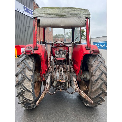 774 - Massey Ferguson 185 4wd tractor. Runs and drives, 6327 hours showing. Reg. HNT 803N