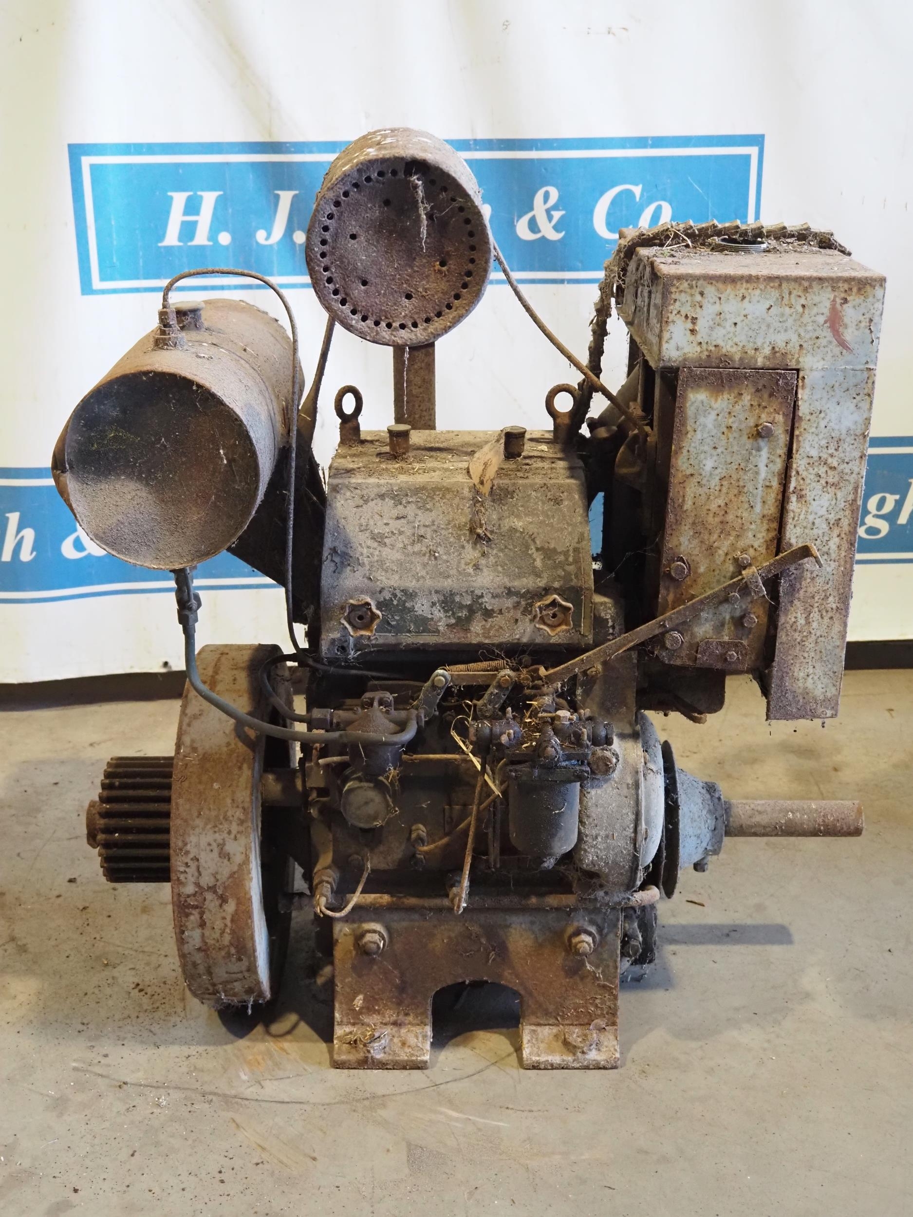 Ruston Hornsby 2VTH 2 cylinder diesel engine. S/N 315227