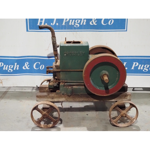 112 - Crossley 10/40 horizontal stationary engine 3hp, no. 103810