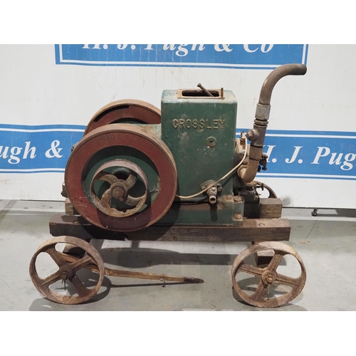 112 - Crossley 10/40 horizontal stationary engine 3hp, no. 103810