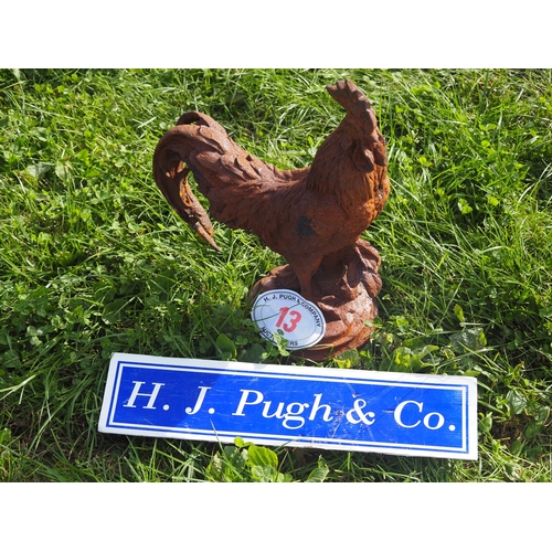 1852 - Cast iron cockerel 16