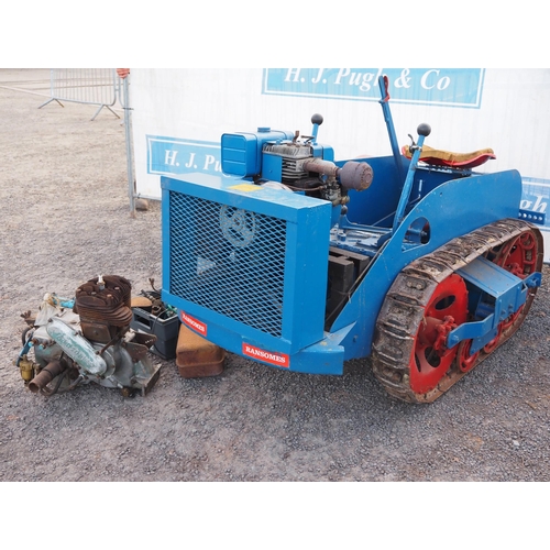 751 - Ransomes MG crawler. C/w spare parts and engine