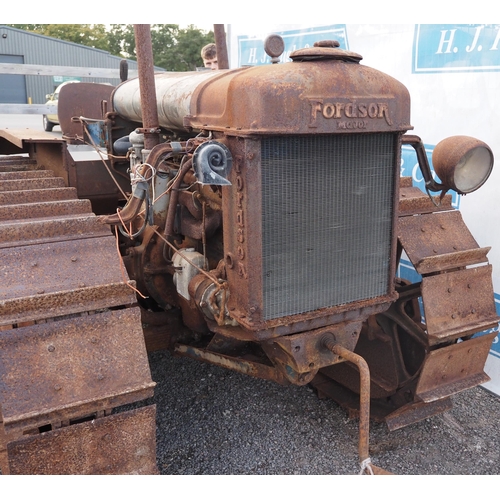 761 - Fordson Major E27N County full track crawler petrol TVO. Rear linkage, electric start. Serial no. 20... 