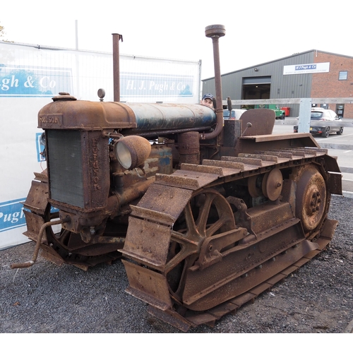 761 - Fordson Major E27N County full track crawler petrol TVO. Rear linkage, electric start. Serial no. 20... 