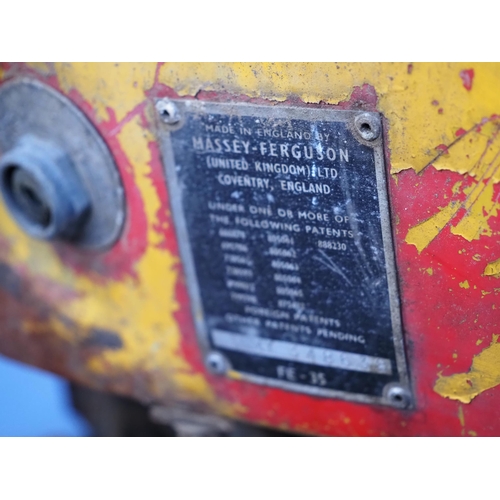 764 - Massey Ferguson 35X tractor. Serial no. SNMY348638